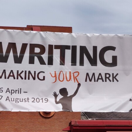 Poster for 'Writing Making Your Mark' exhibition at The British Library
