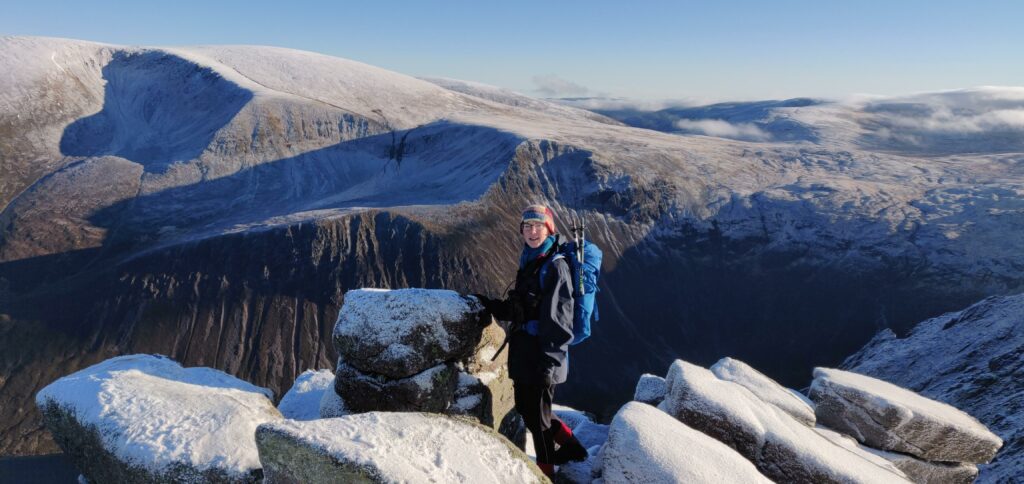 Photo of Merryn Glover Above Loch Einich - Credit: Alistair Appleby
