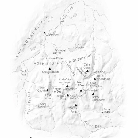 Cairngorms Map in The Hidden Fires